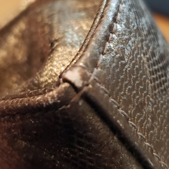 Escada Gold Python Snakeskin Lace Crossbody Bag / Luxury Handbag - Picture 16 of 16